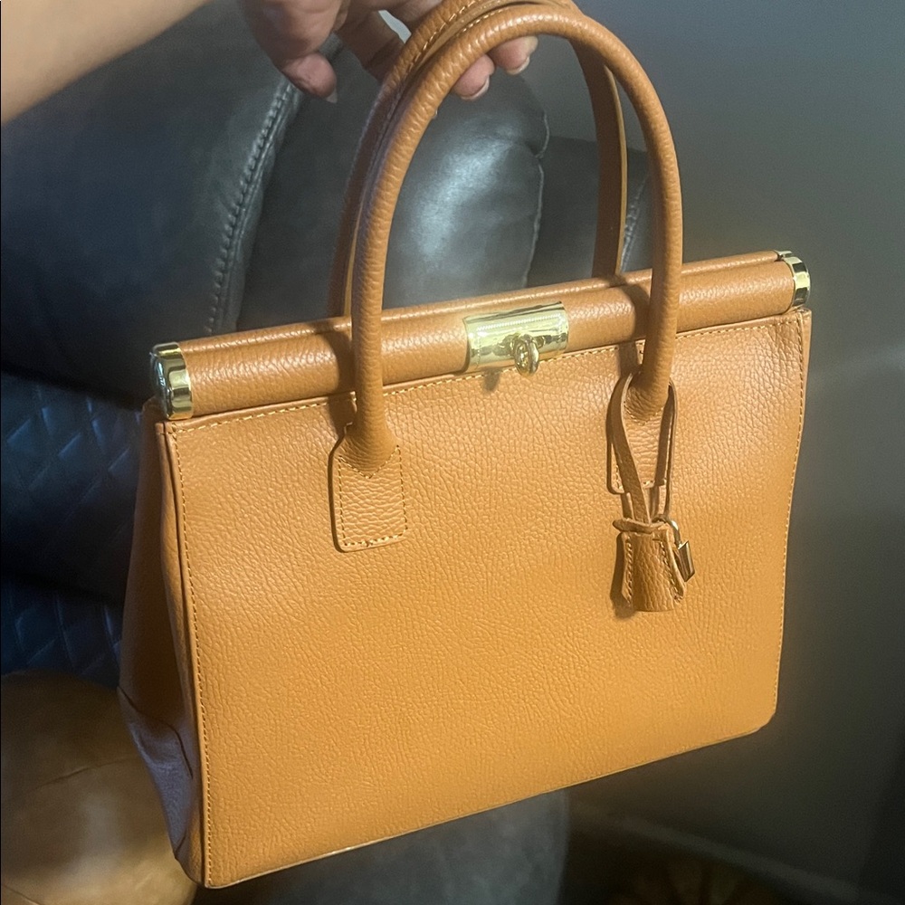 Viola Castellani Leather Satchel
